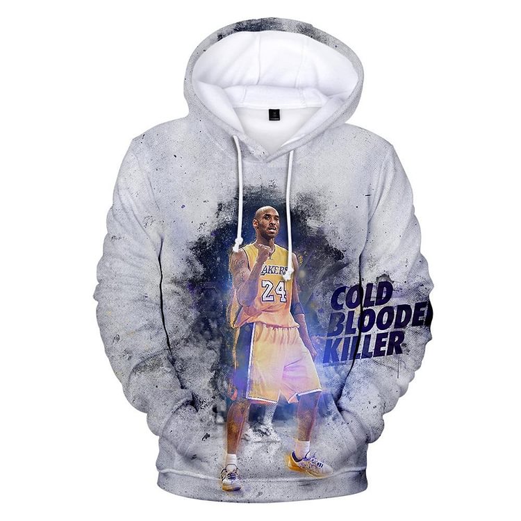 Kobe Bryant Printed Hoodie 3D Vivid Sweatshirt With Hooded-Mayoulove
