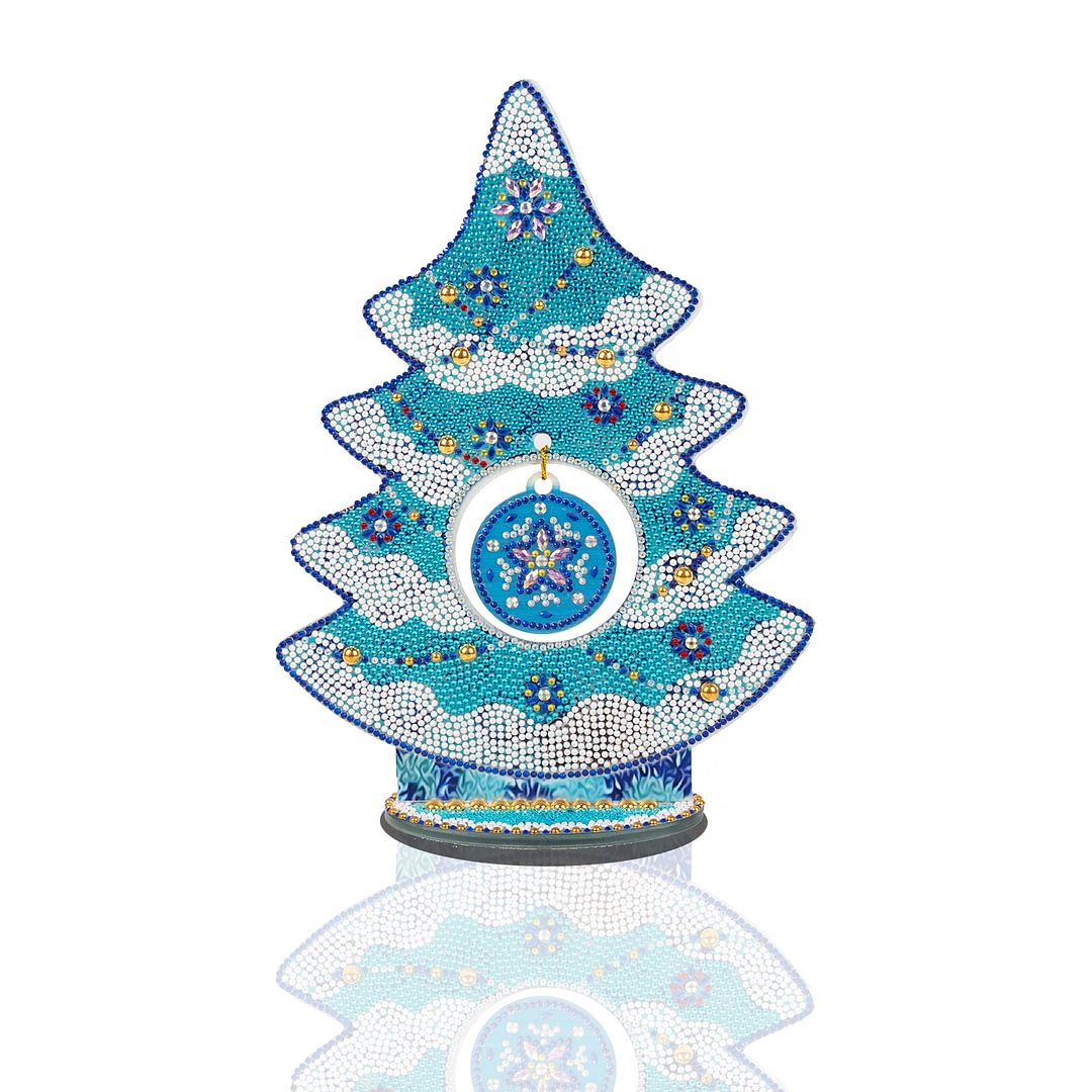 (24*30cm)DIY Crystal Christmas Tree Craft Diamond Ornaments