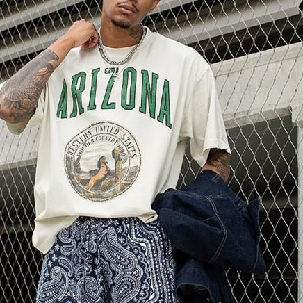 Men Arizona Print T-shirt / [blueesa] /