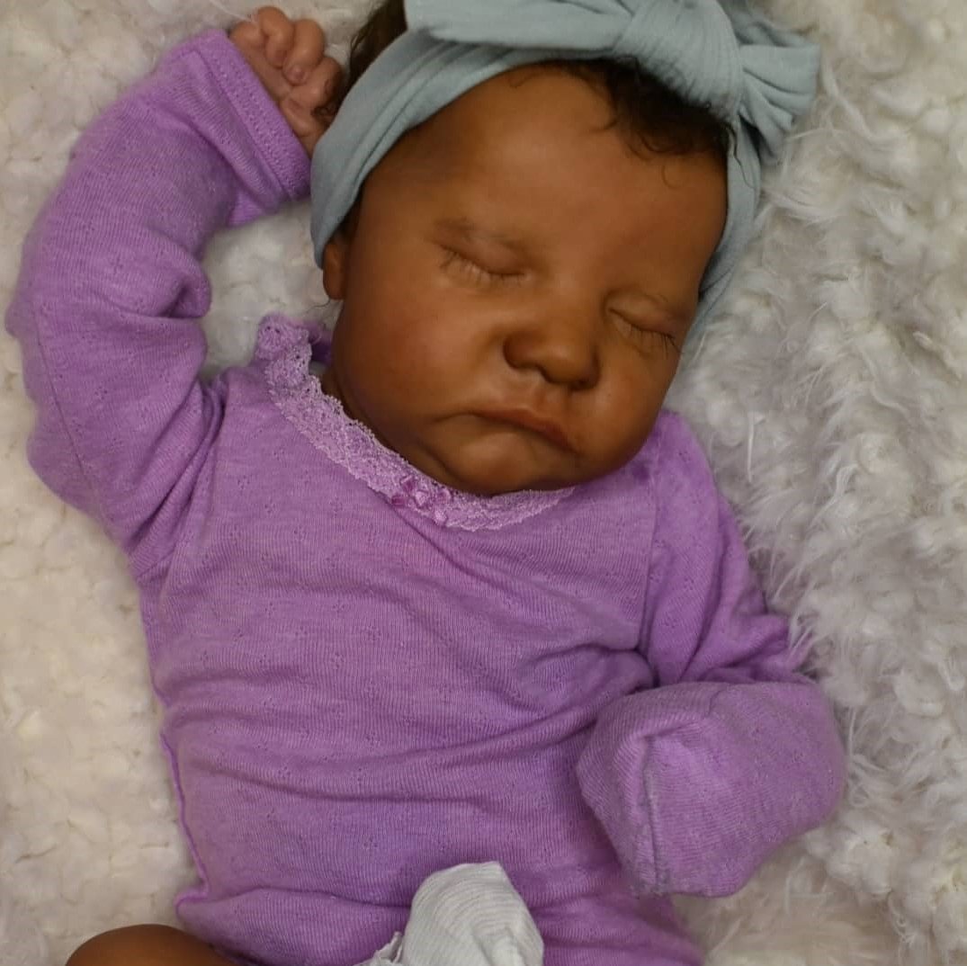 [New Black Boy]African American Baby Boy 20" Realistic Handmade