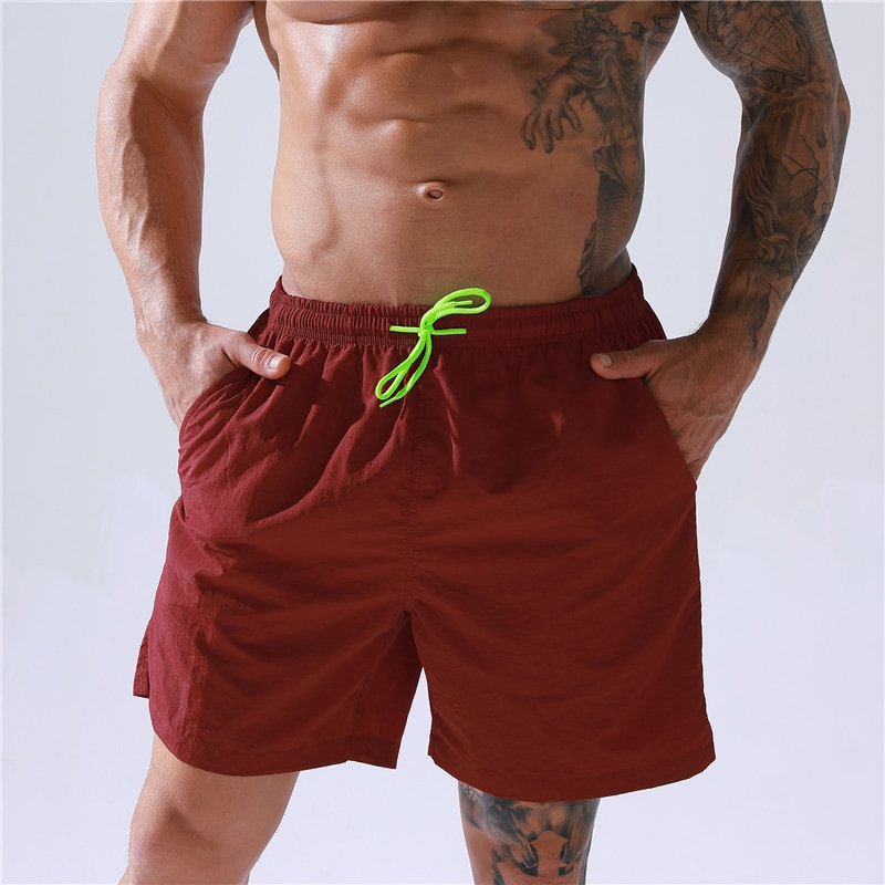 Sold Quick Dry Nylon Swim Trunks Board Men's Beach Shorts-VESSFUL