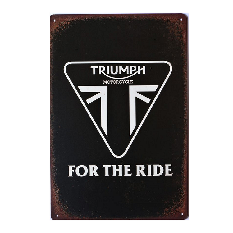 Triumph Motorcycles - Vintage Tin Signs