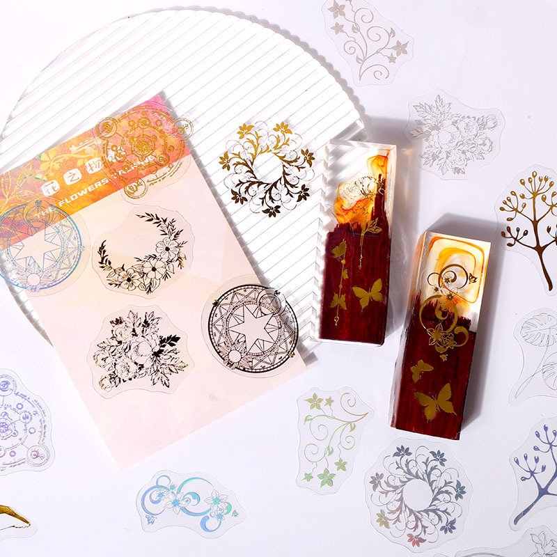 6pcs Laser Stickers for Resin Crafts