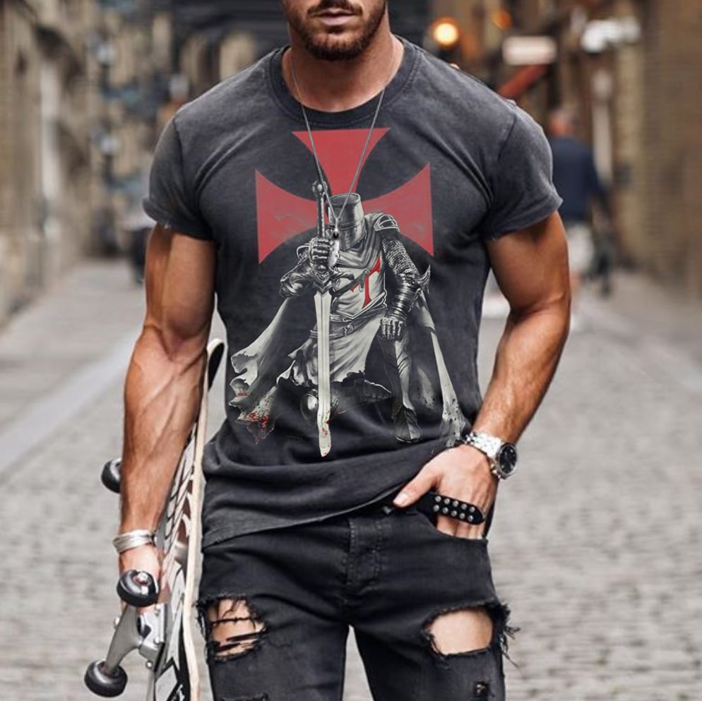 Fashion printed short sleeve T-shirt / [viawink] /