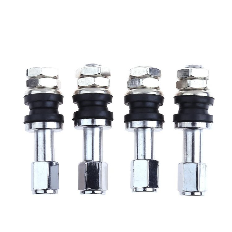 4pcs Car Auto Stainless Steel Clamp-in Tubeless Tyre Tire Wheel Valves