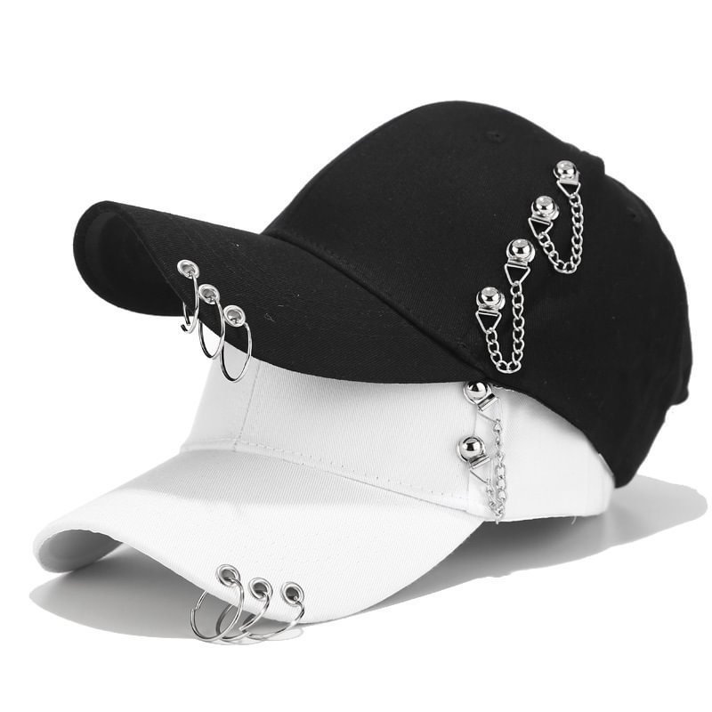 Personalized Chain Hoop Hip Hop Baseball Cap / Techwear Club / Techwear