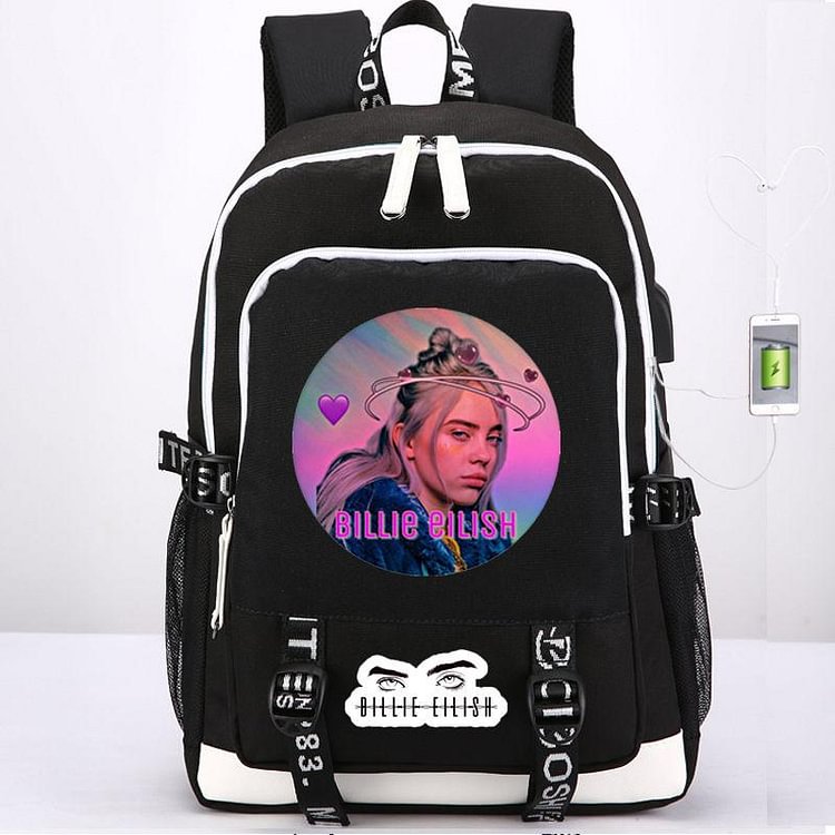 Mayoulove Fashion Billie Eilish Backpacks for Girls Students Women Travel-Mayoulove