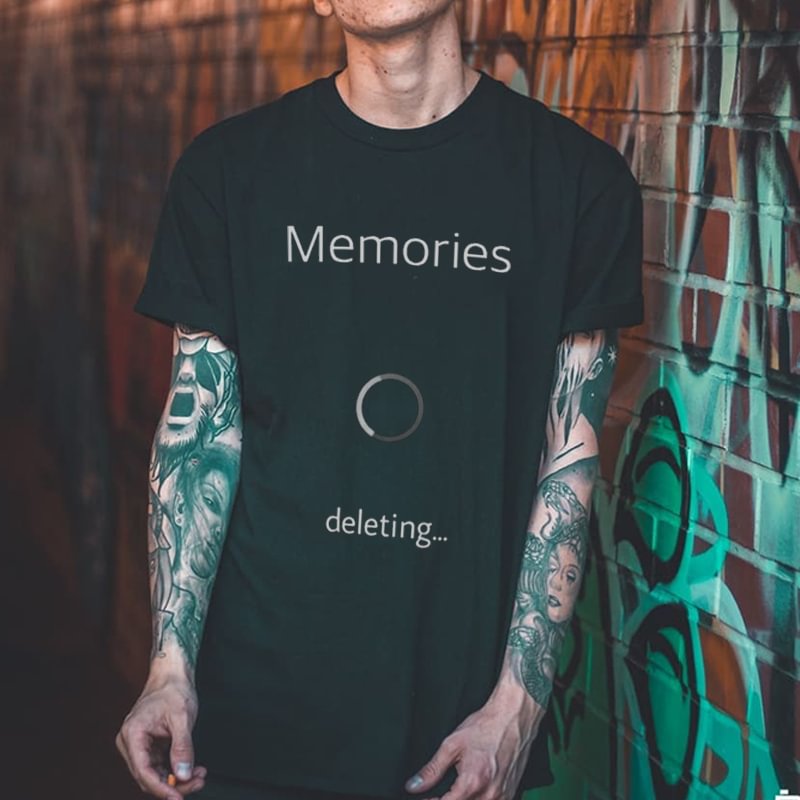Cloeinc Memories Deleting Printed Men’s T-shirt - Cloeinc