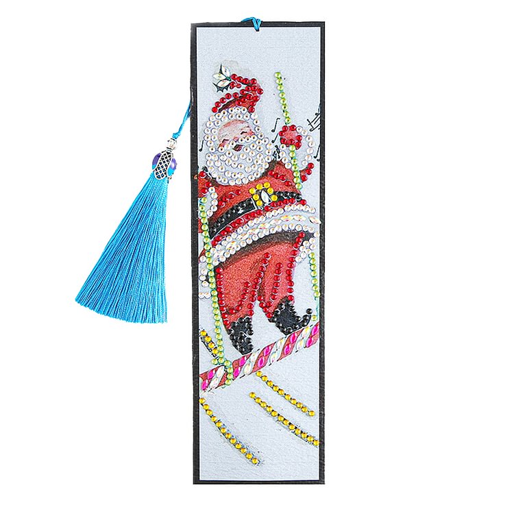 Santa Ski - 5D DIY Craft Bookmark