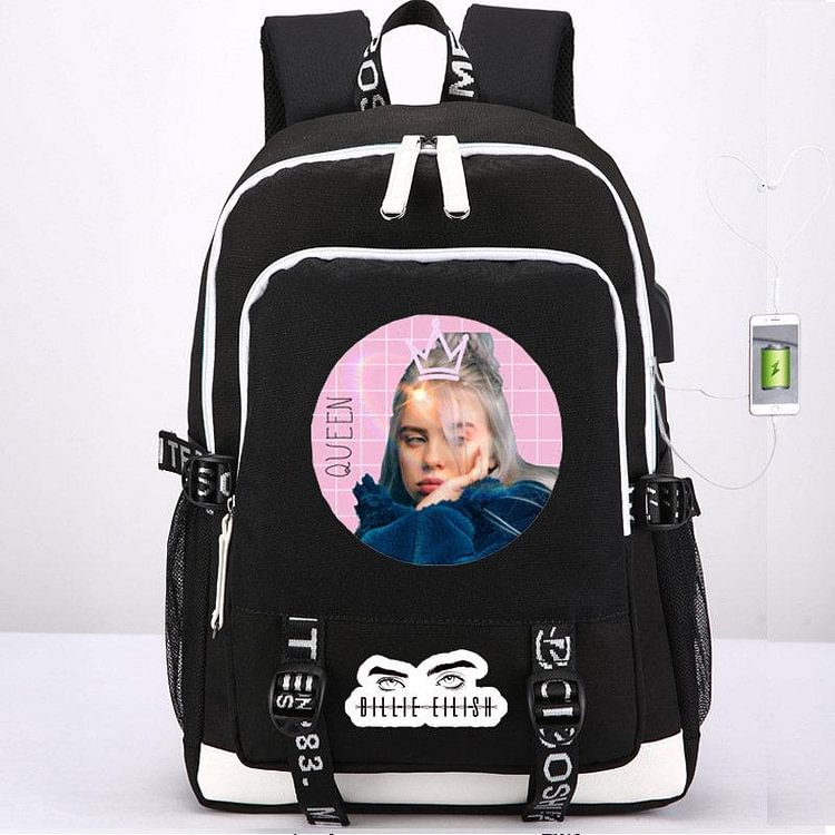 Mayoulove Fashion Billie Eilish Book Bag Casual Stylish Backpack for Women Men Girls Travel-Mayoulove