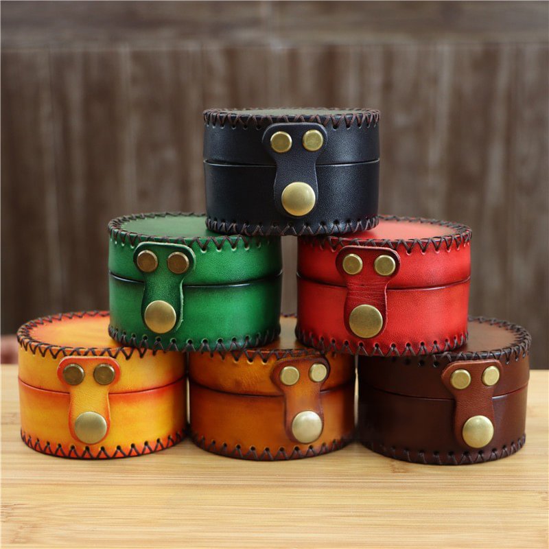 Handmade Leather Pendant Box