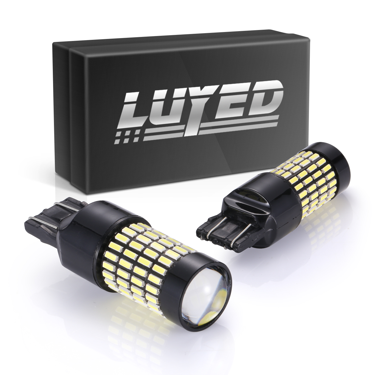 Brightest LED in market LUYED 2 X 1700 Lumens Extremely Bright 1156 4014 102-EX Chipsets 1156 1141 1003 7506 LED Bulbs Used For Backup Reverse Lights,Xenon White