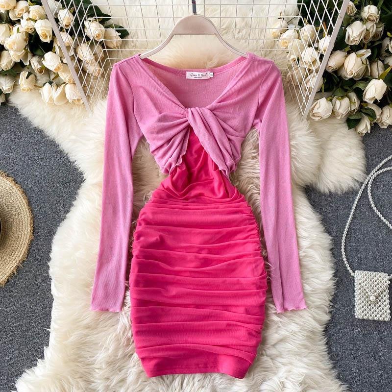 Sexy Cami Dress +Knit Tee P14612