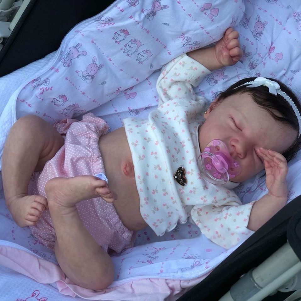[Silicone Baby Girl] Reborns 12'' Real Peyton, Cute Realistic Soft Sleeping Silicone Dolls by Creativegiftss® Reborn Doll Shops -Creativegiftss® - [product_tag]