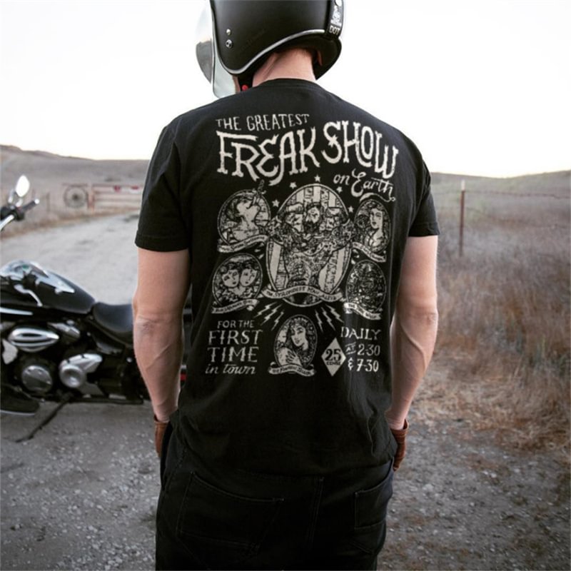 UPRANDY The Greatest Freak Show Printed Men's T-shirt -  UPRANDY