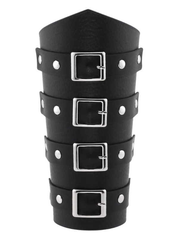 Stage Metal Buckle Straps Rivets Lace Up Wrister