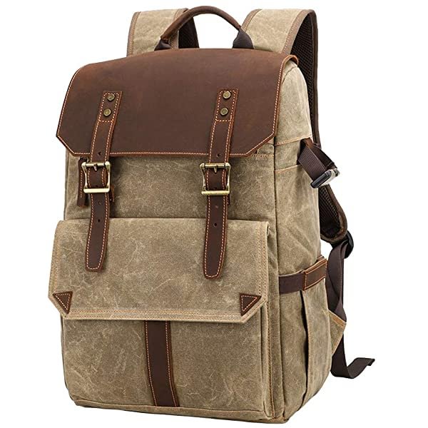 Waterproof Canvas DSLR  Photography Camera Backpack