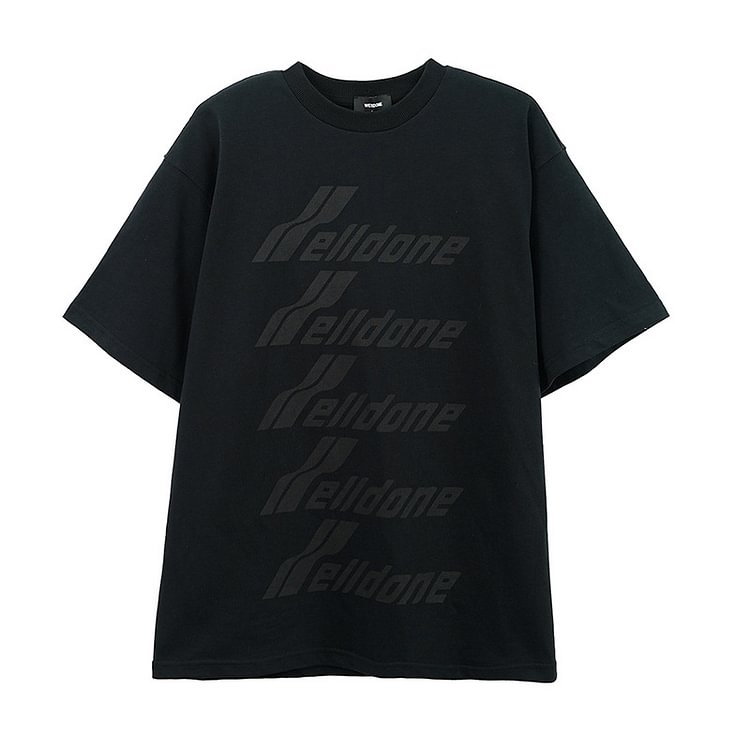 We11done Letter Printed T-shirt For Men And Women Loose