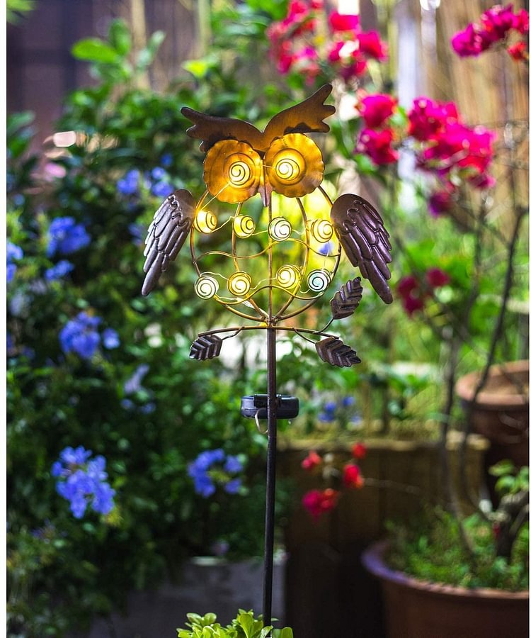 Owl Garden Solar Lights Outdoor - tree - Codlins