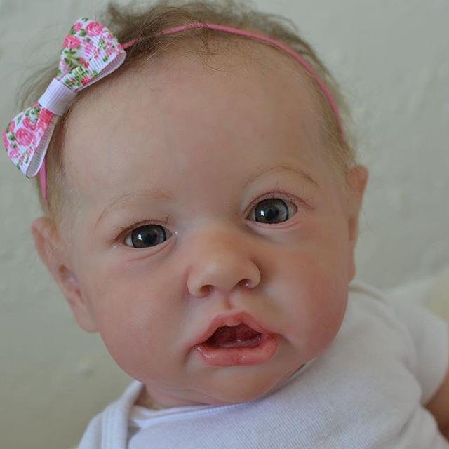 Mini Realistic Cute Weighted Newborn Silicone Reborn Baby Girl Doll 12 inch Lyuha 2022 -Creativegiftss® - [product_tag]