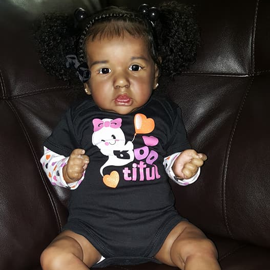 [Realistic Reborns] 12'' African American Black Reborn Baby Doll Girl for Adoption Arlen by Creativegiftss®  -jizhi® - [product_tag]