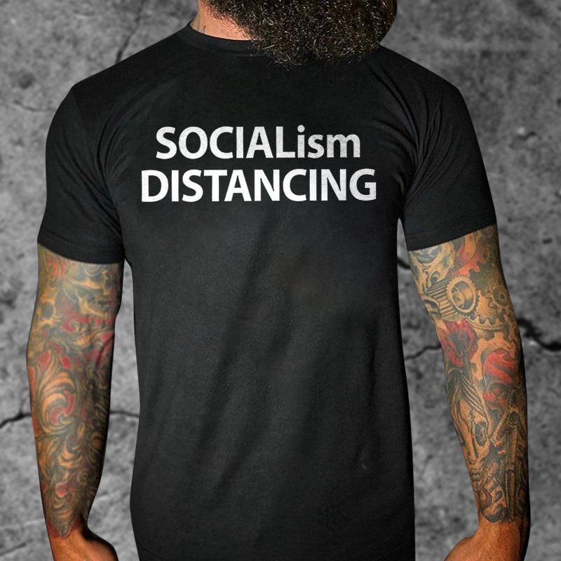 Livereid Socialism Distancing Printed T-shirt - Livereid