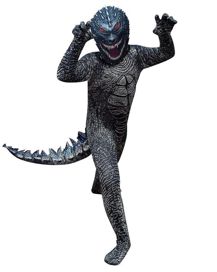 Mayoulove Godzilla Vs Kong Kids Halloween Cosplay Party School Play Costume-Mayoulove