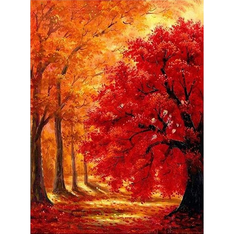 Four Seasons Tree (Fall) - Round Drill Diamond Painting - 40*50CM