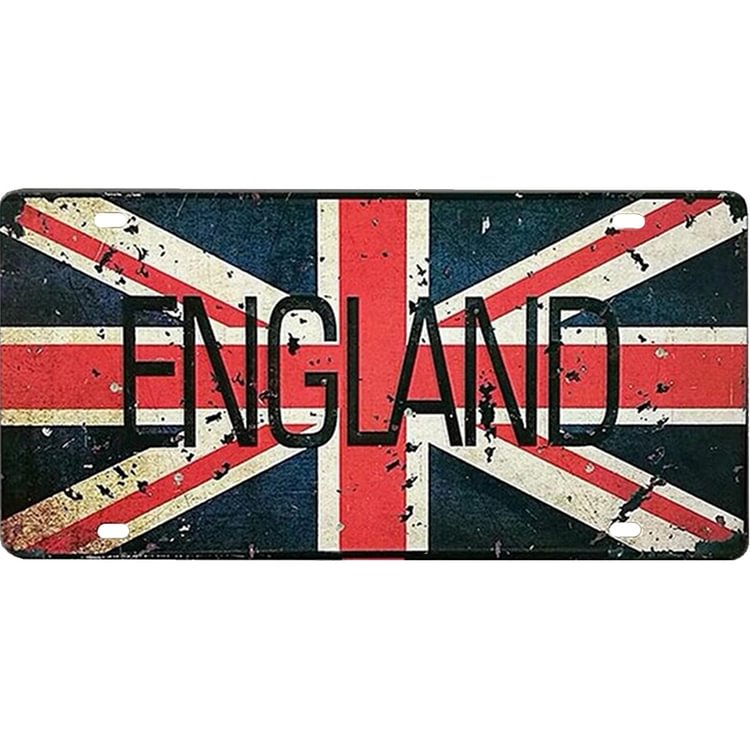 England Flag Retro Metal Plate Tin Sign Plaque Poster for Bar Club Cafe Art