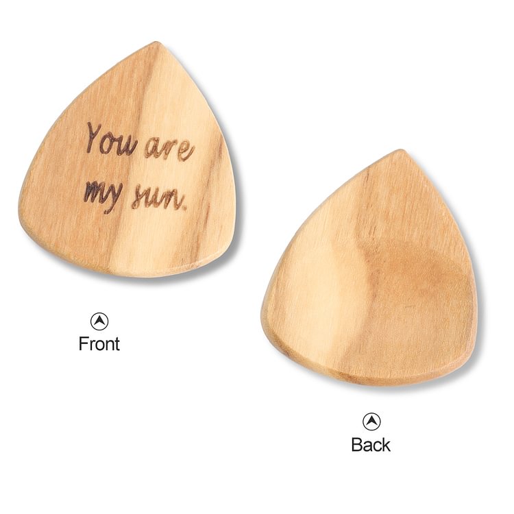Custom Picks Olive Wood Gifts for Guitar Lovers
