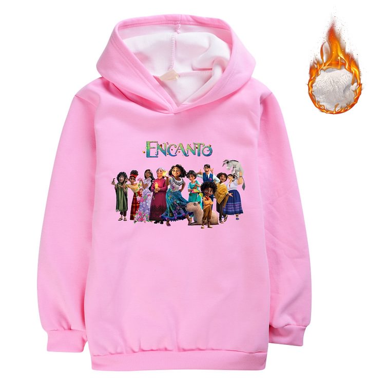 Mayoulove Hoodies For Kids Hooded Long Sleeves Light Weight Fleece Lined Christmas Gifts Spring/Fall Hoodies 1688-Mayoulove