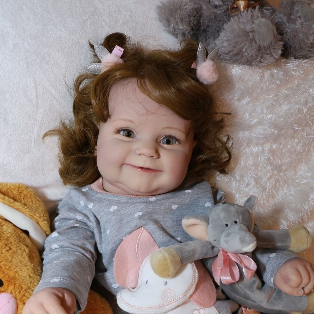 20'' Realistic and Lifelike Reborn Baby Doll Vivian with “Heartbeat” and Sound