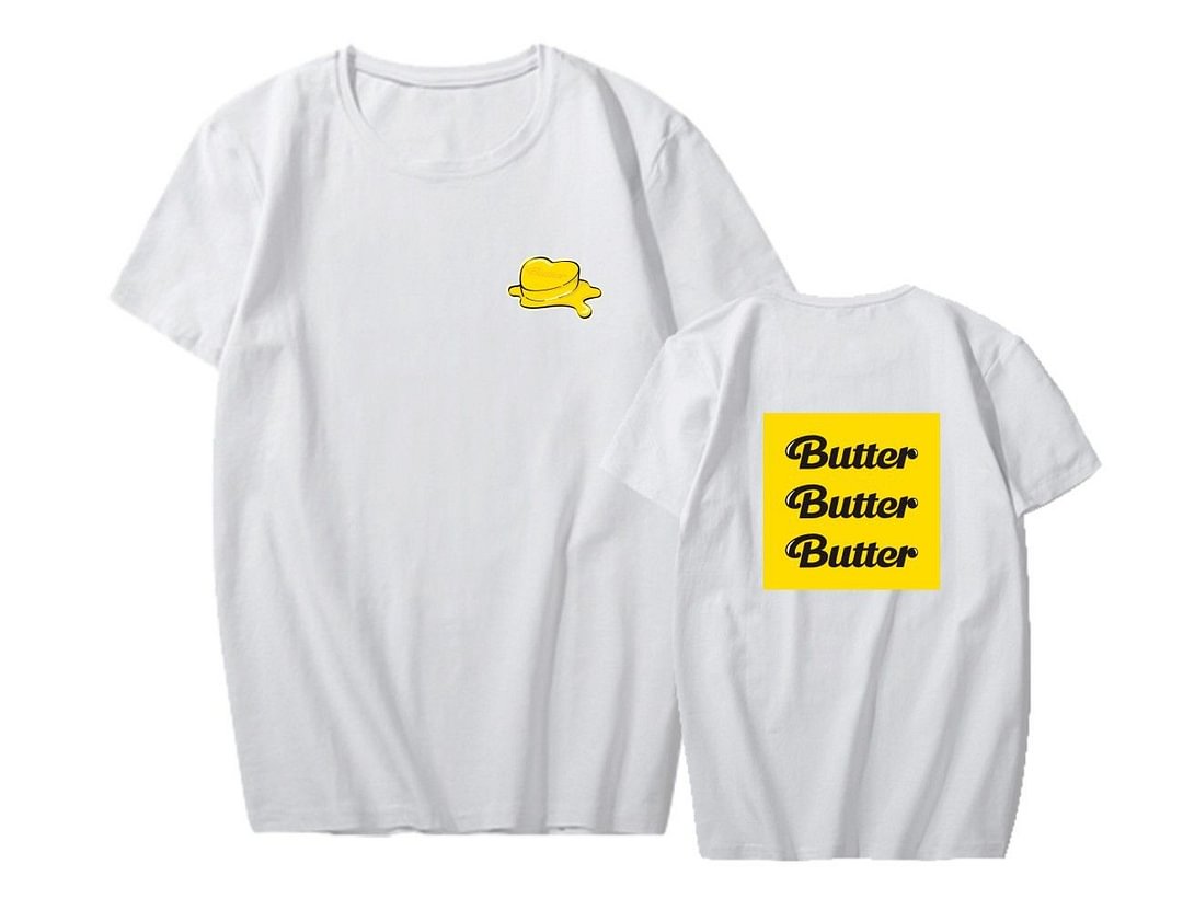 방탄소년단 Butter Print Casual T-shirt
