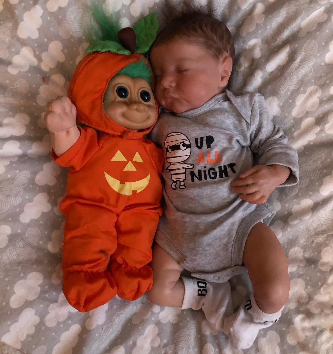 [🎃Halloween Sale] 20'' Truly Touch Real Reborn Baby Sleeping Doll Named Carlos