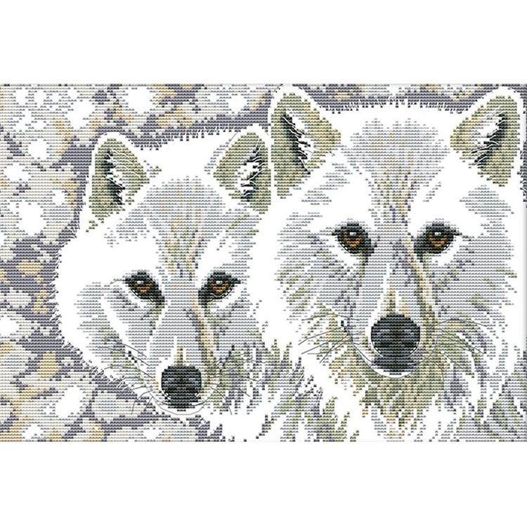Wolf Brothers - 14Ct Stamped Cross Stitch Kit 41*30CM