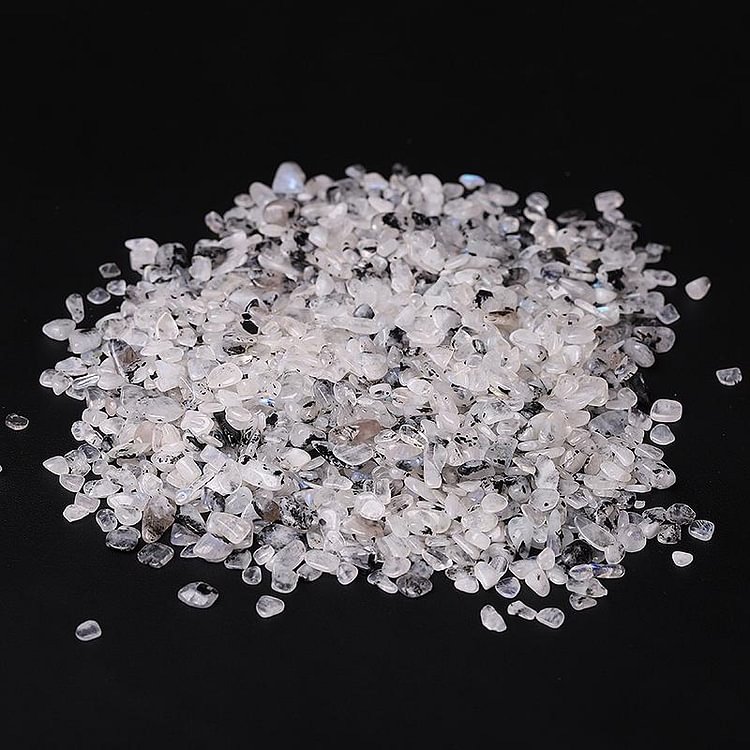 0.1kg Different Size Natural Moonstone Chips Crystal Chips for Decoration Crystal wholesale suppliers