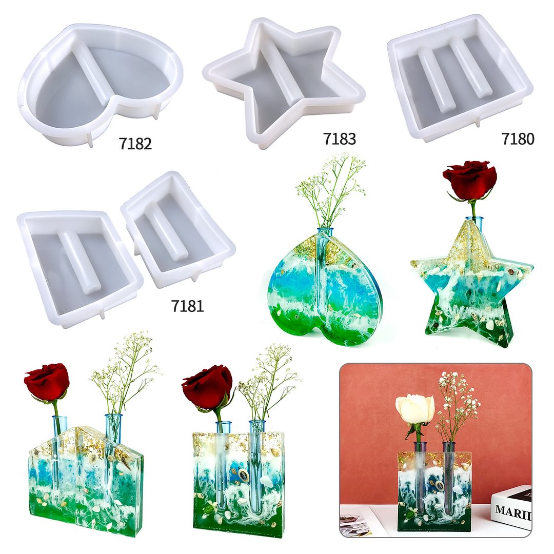 Hydroponic Plant Resin Ornament Molds