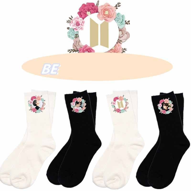 방탄소년단 BE Album Flower Print Socks