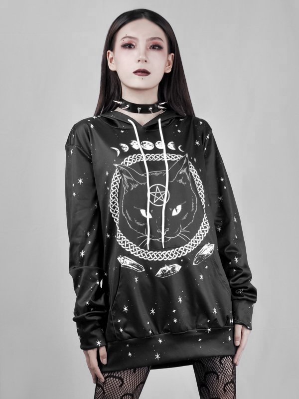 The Cat From Hell Oversized Hoodie
