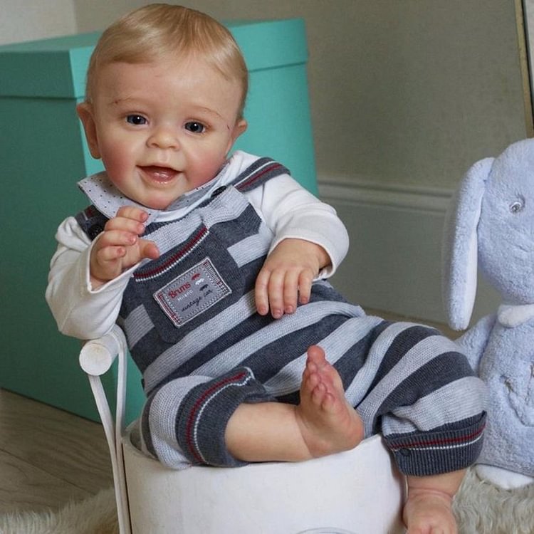  20" Have Teeth Lifelike Handmade Cloth Toddler Baby Newborn Boy Sunices,Best Gift of 2022 - Reborndollsshop.com-Reborndollsshop®