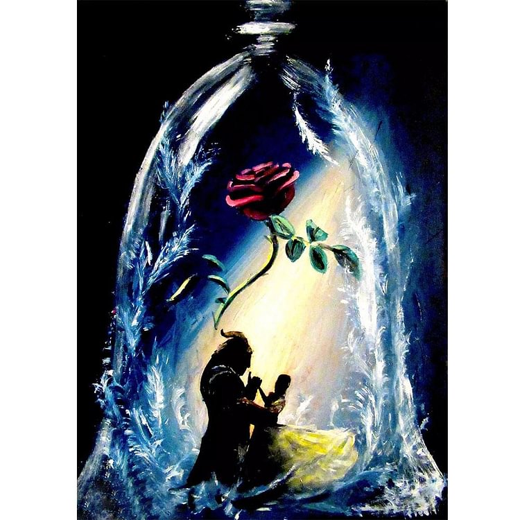True Love Rose Round Full Drill Diamond Painting 30X40CM(Canvas)-gbfke