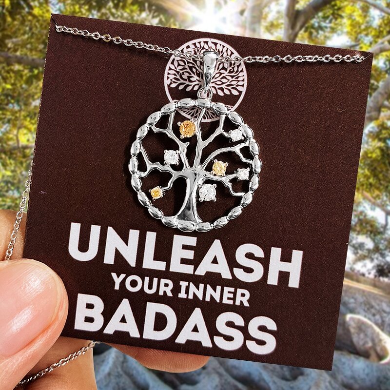 S925 Unleash Your Inner Badass Tree of Life Necklace