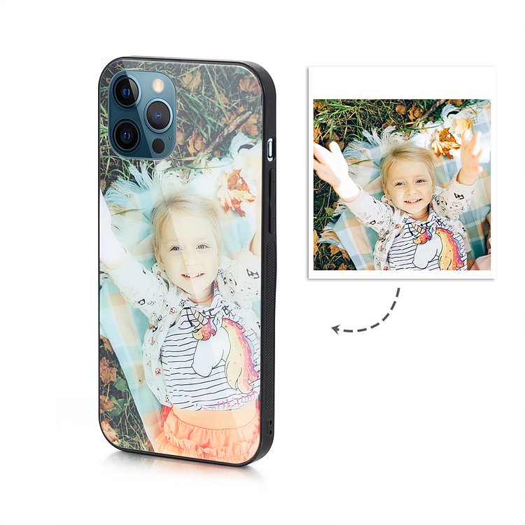 IPhone 12 Pro Max Custom Photo Protective Phone Case Glass Surface