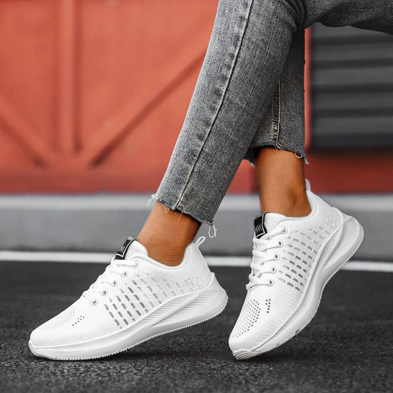 LookYno - Women Fashion Mesh Breathable Walking Tennis Shoes