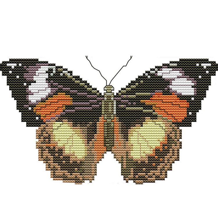 Butterfly  - 14CT Stamped Cross Stitch - 21*15cm