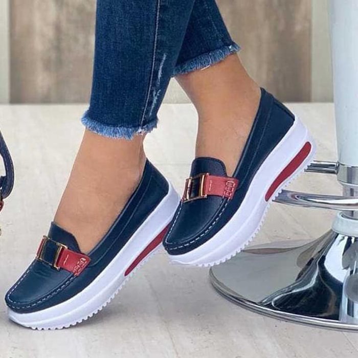 Women's Casual Comfortable Platform Loafers