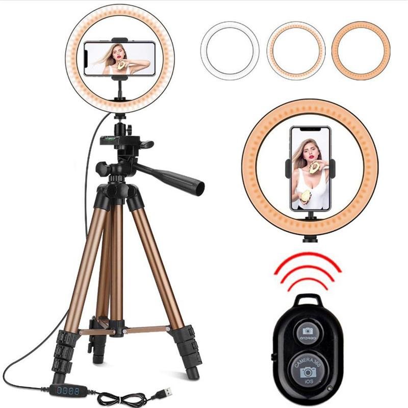 10" Selfie Ring Light  Tripod Makeup For With Stand For Photography Ring Light 、14413221362536236236、sdecorshop