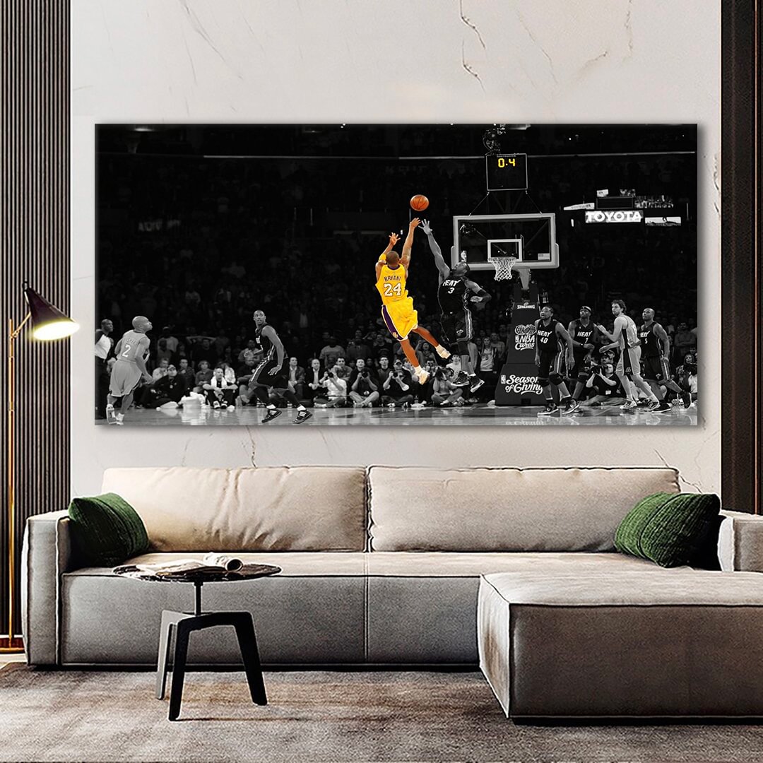 Kobe Bryant Last Shot Canvas Wall Art