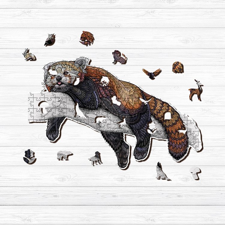 Red Panda Wooden Jigsaw Puzzle