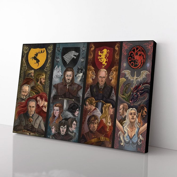 Game of Thrones protagonist character art print Canvas